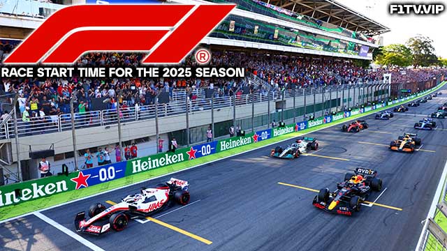 F1 Race Start Time for the 2025 Season