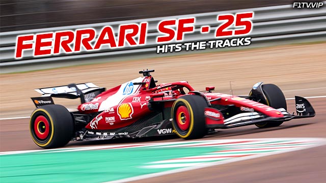 Ferrari F1 Car, SF-25 Hits the Tracks